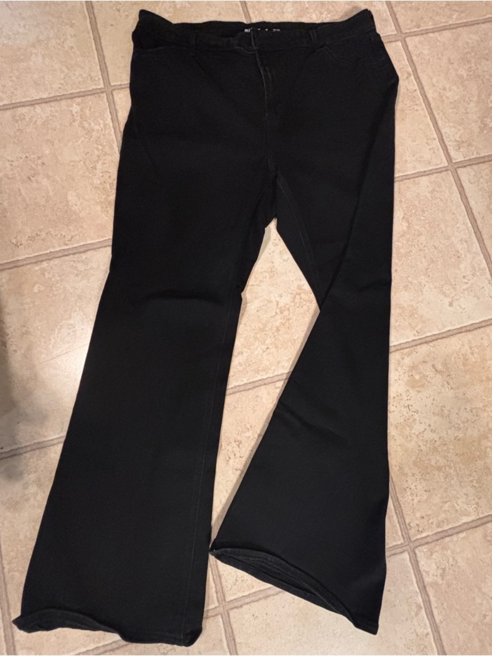 Old Navy Black High-Rise Flare Pants